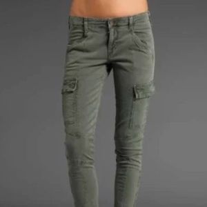 J BRAND Vintage Olive Houlihan Cargo Ankle Zip Low Rise Jeans, size 28